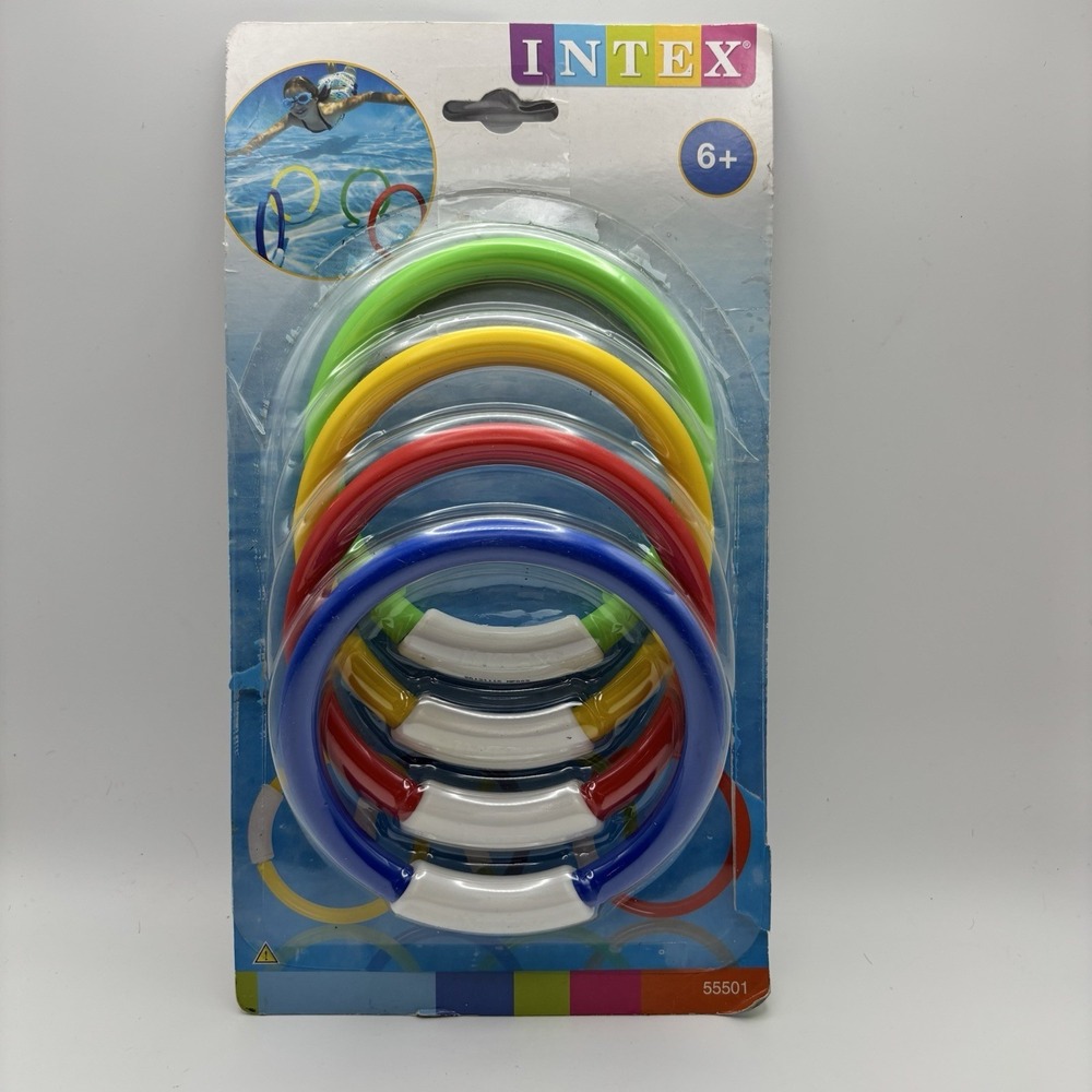 4pcs Underwater Diving Toys – Colorful Sinking Pool Game Set for Kids -‎ NEW